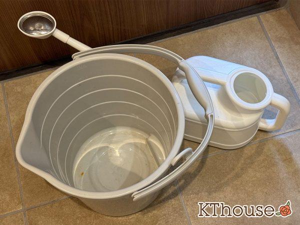 じょうろやバケツ