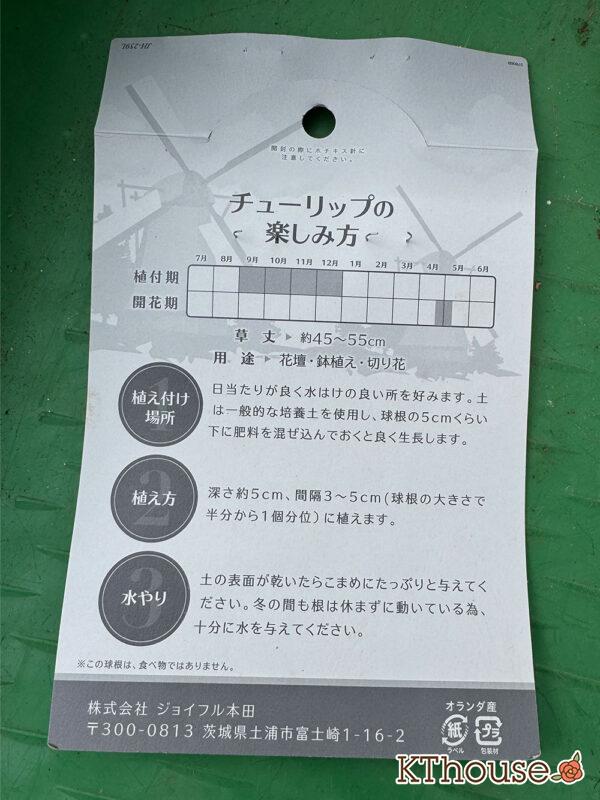 チューリップ グリーンスピリット 7球 2025/11/6